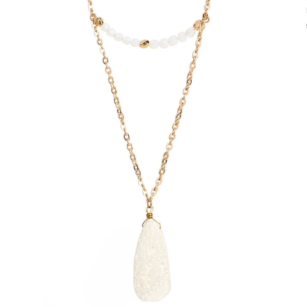 Nordstrom BP Drusy Layering Necklace